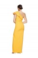 Safran Fourreau Crêpe Stretch Longue Formelles Robes demoiselle d'honneur / Robes de soirée / Robes de bal Outlet