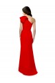 Rouge Sirène Col Haut Crêpe Stretch Longue Formelles Robes demoiselle d'honneur / Robes de soirée / Robes de bal Outlet