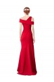 Rouge Sirène Crêpe Stretch Longue Formelles Robes demoiselle d'honneur / Robes de soirée / Robes de bal Outlet