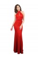 Rouge Sirène Licou Satiné Stretch Longue Formelles Robes demoiselle d'honneur / Robes de soirée / Robes de bal Outlet