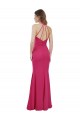 Rubis Trapèze Licou Mousseline Longue Robes demoiselle d'honneur Outlet