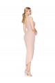 Sirène Bretelles spaghetti Crêpe Stretch Courte Asymétrique Robes demoiselle d'honneur / Robes de soirée / Robes de cocktail Outlet