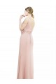 Sirène Col Bateau Col Haut Mousseline Longue Robes demoiselle d'honneur Outlet