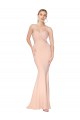 Sirène Col Haut Crêpe Stretch Longue Formelles Robes demoiselle d'honneur / Robes de soirée / Robes de bal Outlet