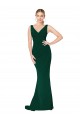 Sirène Col V Crêpe Stretch Longue Formelles Robes demoiselle d'honneur / Robes de soirée / Robes de bal Outlet