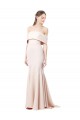 Sirène Épaule Dénudée Col Haut Crêpe Stretch Longue Formelles Robes demoiselle d'honneur / Robes de soirée / Robes de bal Outlet