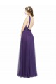 Trapèze Bretelles spaghetti Bateau Tulle Longue Robes demoiselle d'honneur Outlet
