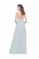 Trapèze Bretelles spaghetti Mousseline Longue Robes demoiselle d'honneur Outlet