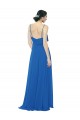 Trapèze Bretelles spaghetti Mousseline Longue Robes demoiselle d'honneur Outlet