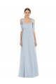 Trapèze Bretelles spaghetti Mousseline Longue Robes demoiselle d'honneur Outlet