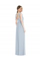 Trapèze Bretelles spaghetti Mousseline Longue Robes demoiselle d'honneur Outlet