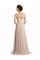 Trapèze Col Carré Tulle Longue Robes demoiselle d'honneur Outlet
