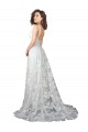 Trapèze Col V Dentelle Robes de mariée Outlet