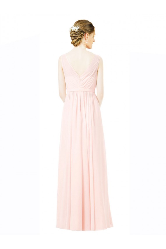Trapèze Jewel Mousseline Longue Robes demoiselle d'honneur Outlet