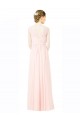 Trapèze Jewel Mousseline Longue Robes demoiselle d'honneur Outlet