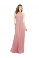 Trapèze Licou Mousseline Longue Robes demoiselle d'honneur Outlet