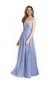Trapèze Mousseline Dentelle Longue Robes demoiselle d'honneur Outlet