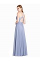 Trapèze Mousseline Dentelle Longue Robes demoiselle d'honneur Outlet