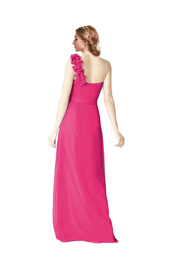 Trapèze Mousseline Longue Robes demoiselle d'honneur Outlet