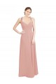 Trapèze Mousseline Longue Robes demoiselle d'honneur Outlet