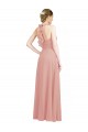 Trapèze Mousseline Longue Robes demoiselle d'honneur Outlet