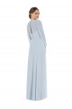 Trapèze Sans bretelle Mousseline Longue Formelles Robes demoiselle d'honneur / Robes de soirée Outlet