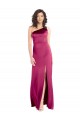 Trapèze Satiné Stretch Longue Formelles Robes demoiselle d'honneur / Robes de soirée / Robes de bal Outlet
