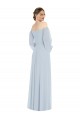 Trapèze Épaule Dénudée Mousseline Longue Formelles Robes demoiselle d'honneur / Robes de soirée Outlet