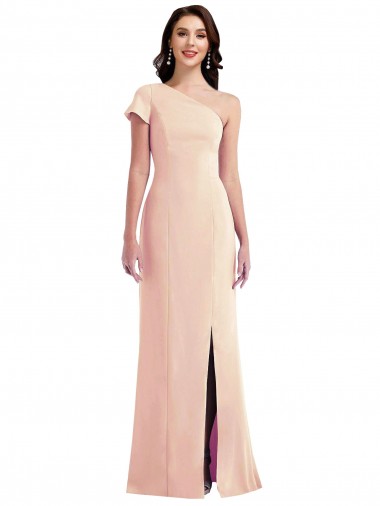 Trompette Crêpe Stretch Longue Formelles Robes demoiselle d'honneur / Robes de soirée / Robes de bal Pas Chre