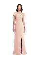 Trompette Crêpe Stretch Longue Formelles Robes demoiselle d'honneur / Robes de soirée / Robes de bal Outlet
