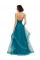 Turquoise Trapèze Sans bretelle Tulle Longue Robes demoiselle d'honneur Outlet