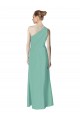 Vert de jade Trapèze Mousseline Longue Robes demoiselle d'honneur Outlet
