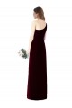 Vert foncé Trompette Mousseline Longue Robes demoiselle d'honneur Outlet