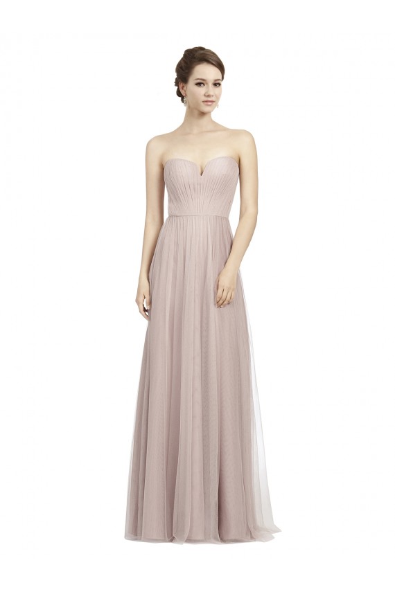 Vintage Rose Trapèze Tulle Longue Robes demoiselle d'honneur Outlet