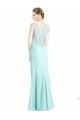 Waterfall Sirène Col V Mousseline Dentelle Longue Robes demoiselle d'honneur Outlet