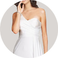 Décolleté Asymétrique Robes de mariée Outlet