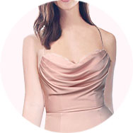 Col Capot Robes demoiselle d'honneur Outlet