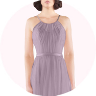 Col Haut Robes demoiselle d'honneur Outlet