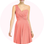 Décolleté Asymétrique Robes demoiselle d'honneur Outlet