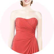 Sans bretelle Robes demoiselle d'honneur Outlet